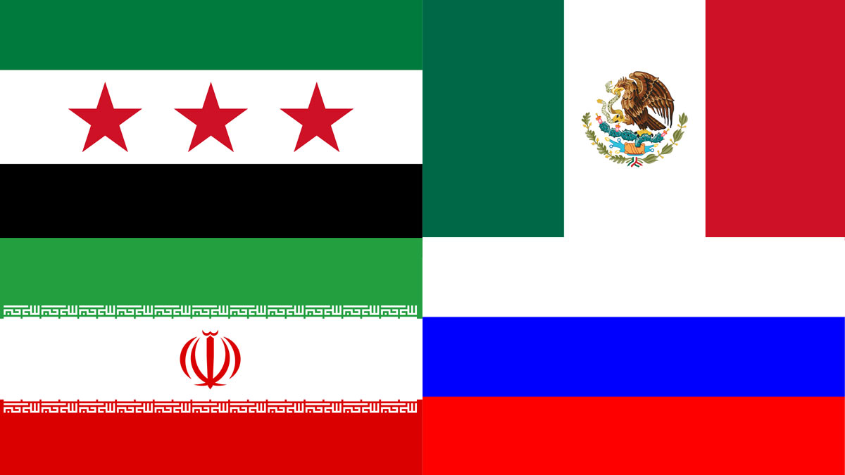 Russia,　Spots:　Mexico,　Houston　Syria,　Seminar　and　Iran　Global　Trouble